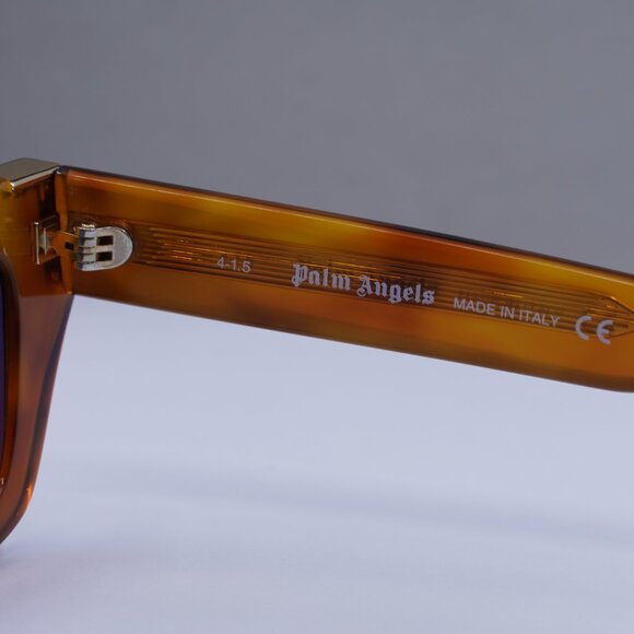 Palm Angels PERI10K MALIBU 6E49 Cat Eye Sunglasses - Havana/Blue - Picture 6 of 8